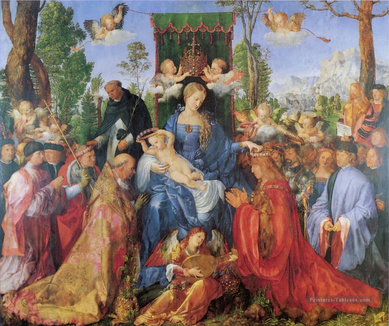 La dame du festival du Rosaire Albrecht Dürer Peintures à l'huile